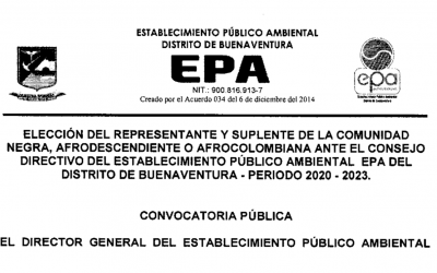 Convocatoria a representante y suplente ante el consejo directivo de la EPA