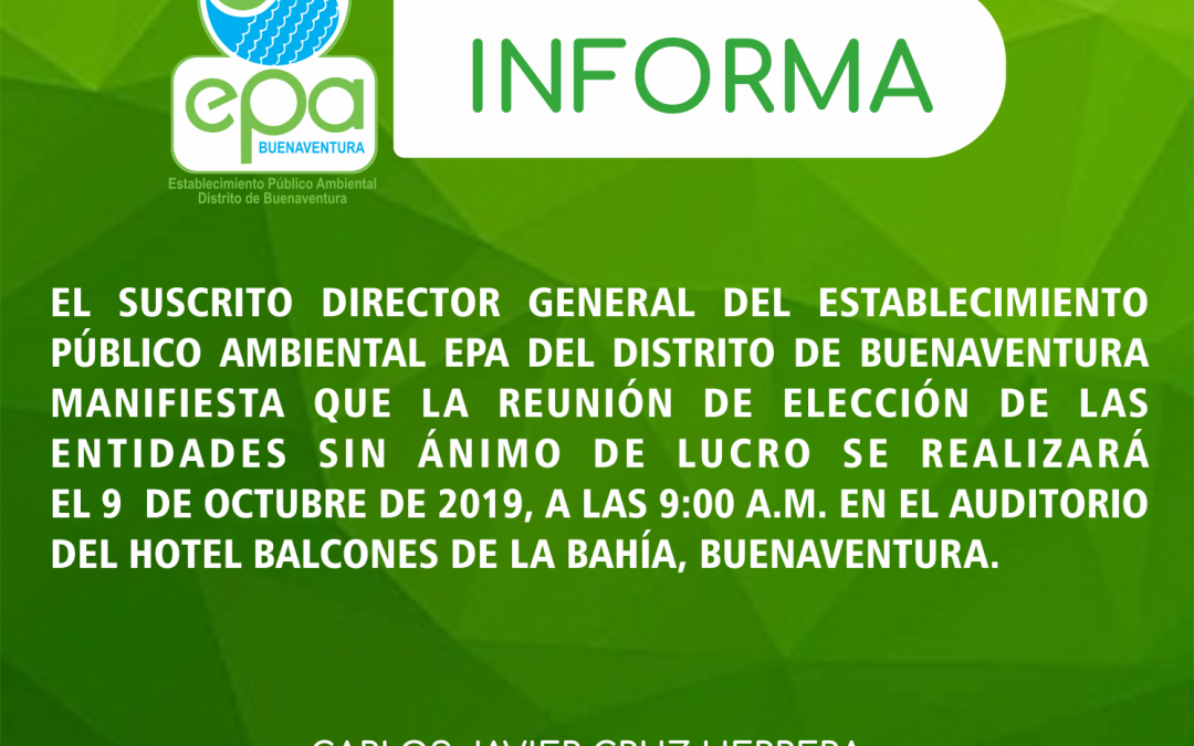 REUNIÓN DE ELECCIÓN DE LAS ENTIDADES