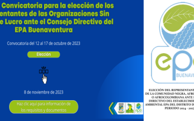 Convocatoria Entidades Sin Animo De Lucro y Elección comunidades negras Ante el Concejo Directivo del Epa Buenaventura
